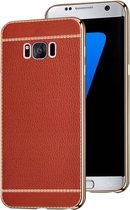 CoolSkin Lederen Hoesje - Kunstleer - Telefoonhoesje voor Samsung S8 Plus - Rood