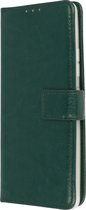 Samsung Galaxy S21 Ultra Hoesje Groen - Portemonnee Book Case - Kaarthouder & Magneetlipje