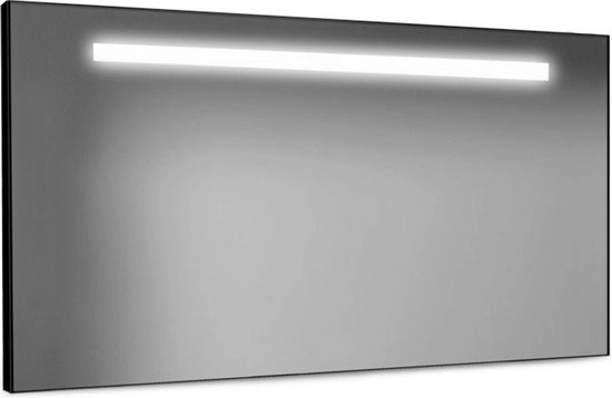 Looox Black line Spiegel met LED verlichting 120x60cm zwart