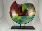Decoratieve glazen vaas Artwork 48cm - Fusion glas - Decoratieve glazen