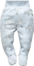 Pinokio - Babykleding - Wild Animals - Broekje met voetjes - Maat 56 - Licht Blauw