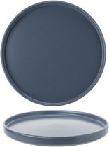 Tower-Blue - Dessertbord - D21xh2cm - Keramiek - (set van 6)