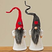 kerstman kabouter hardy set van 2 stuks