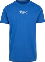FitProWear Casual T-Shirt Heren Blauw - Maat XXXL - Shirt - Sportshirt - Casual Shirt - T-Shirt Ronde Hals - T-Shirt Slim Fit - Slim Fit Shirt - T-Shirt korte mouwen