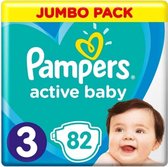 Pampers - Active Baby Dry - Maat 3 - Maandbox - 164 stuks - 6/10KG