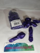 latex ballon Paars  50 stuks , 27 cm kindercrea