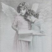 Sagen Vintage Design, Angels reading papieren servetten