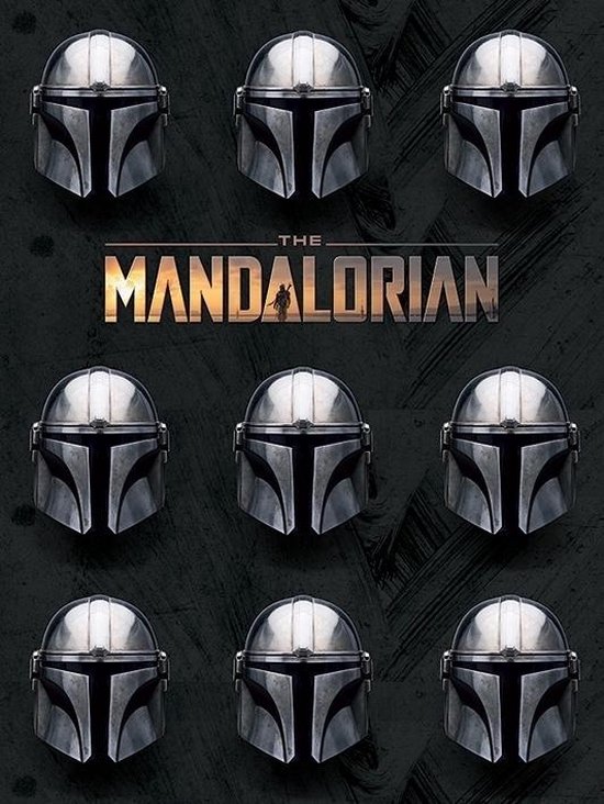 Star Wars the Mandalorian Canvas - Casques (40x30cm)