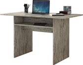 Maison’s  tafel Lurdi – Tafel – Sidetabel – Bureau  – uitschuifbare tafel – Inklapbare tafel – Eettafel – Functioneel – Houtlook-grijs-bruin – 35/75x120x75