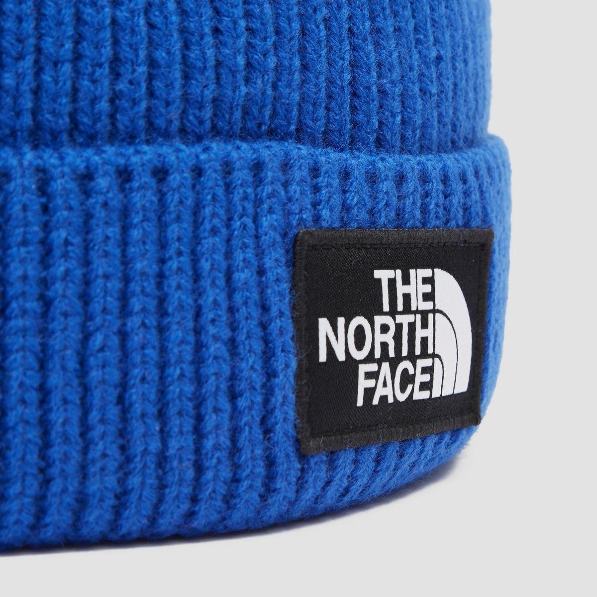 The North Face TNF Logo Box Cuffed Beanie Muts - Unisex - Blauw | bol.com