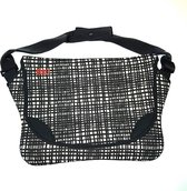 Built NY Laptop Holder Slim Neoprene Messenger bag 11- 13” Zwart-Wit