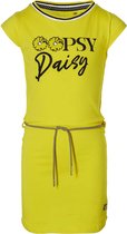 Quapi jurk Fab zomersgeel met print - maat 134/140