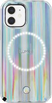 LuMee Duo case met front en back verlichting voor iPhone 12 mini - Paris Hilton Edition