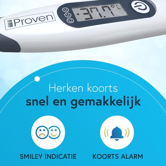iProven DTR-1221A - Digitale thermometer met flexibele tip - Lichaamsthermometer voor Rectaal of Oraal gebruik - Baby Thermometer - iProven