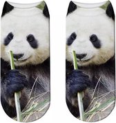 Enkelsokken Panda - Pandaberen enkelsokken - Fotoprint - Unisex Maat 36-41