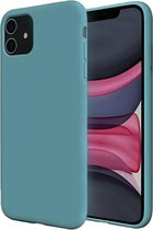 iPhone 12 hoesje turquoise blauw siliconen case cover hoesjes hoes