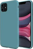 iPhone 12 pro max hoesje turquoise blauw - Apple iPhone 12 pro max hoesje siliconen case - hoesje iPhone 12 pro max - iPhone 12 pro max hoesjes cover hoes