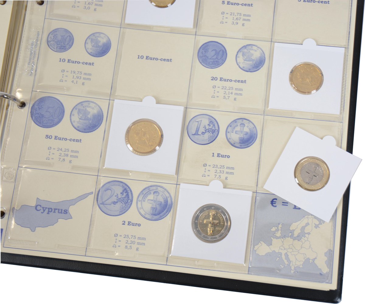 Album de pièces PRESSO Euro Coin Collection, pour 26 jeux de pièces en  euros de 1 cent