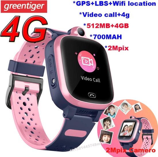 Smartwatch pour enfant anti-perte - GPS - Appel SOS - Téléphone