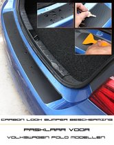 Look carbone Protect Pare - chocs arrière Foil Pare - Bumper pour le niveau d' entrée du coffre Vw Polo Tdi Tsi Gte Dsg R Line