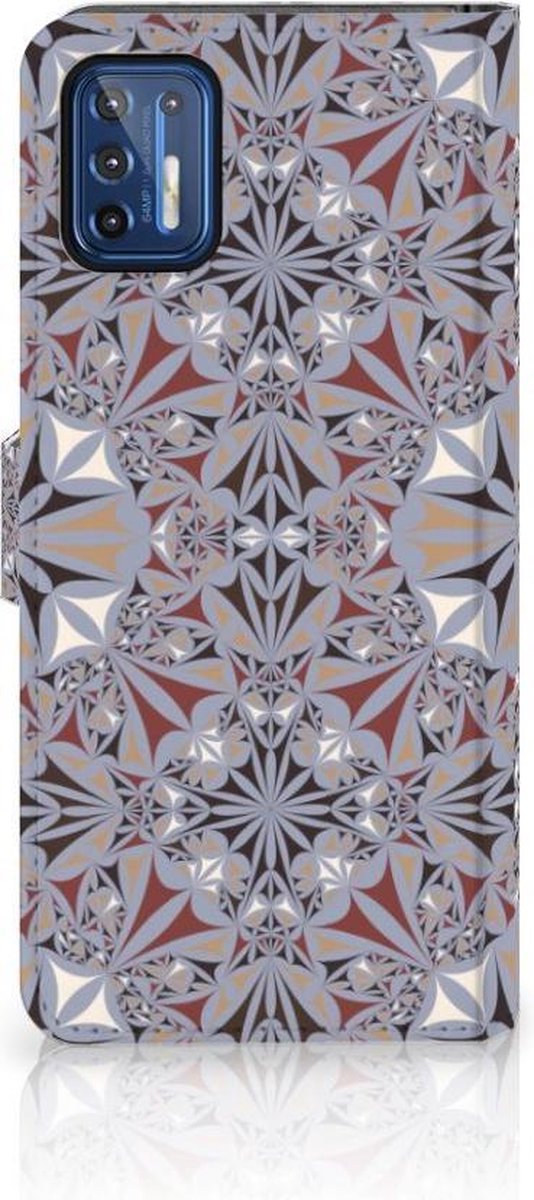 Motorola Moto G9 Plus Bookcase Flower Tiles