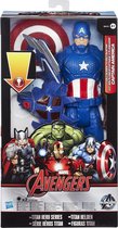 Hasbro Marvel Avengers Titan Hero Light Up Battle figuur Captain America B2476