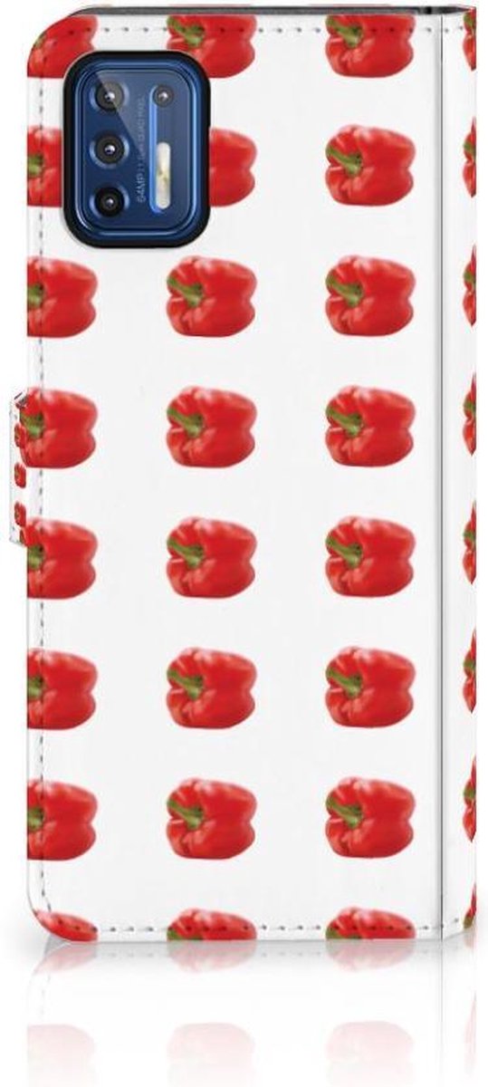 Motorola Moto G9 Plus Book Cover Paprika Red