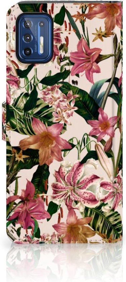 Motorola Moto G9 Plus Hoesje Flowers