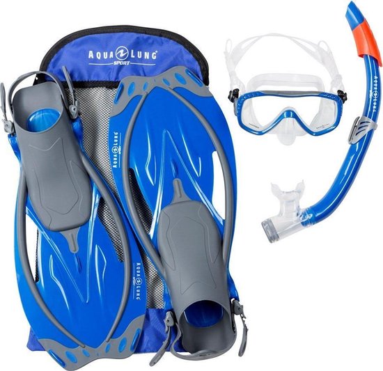 Aqua Lung Sport Yucatan Pro - Snorkelset - S/M (38-41) - Blauw - Aqua Lung Sport