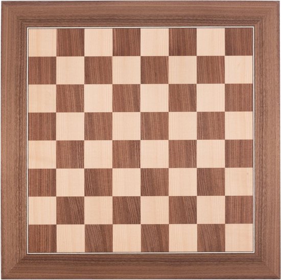 Thumbnail van een extra afbeelding van het spel Luxe schaakbord 40x40 hout / blank hout