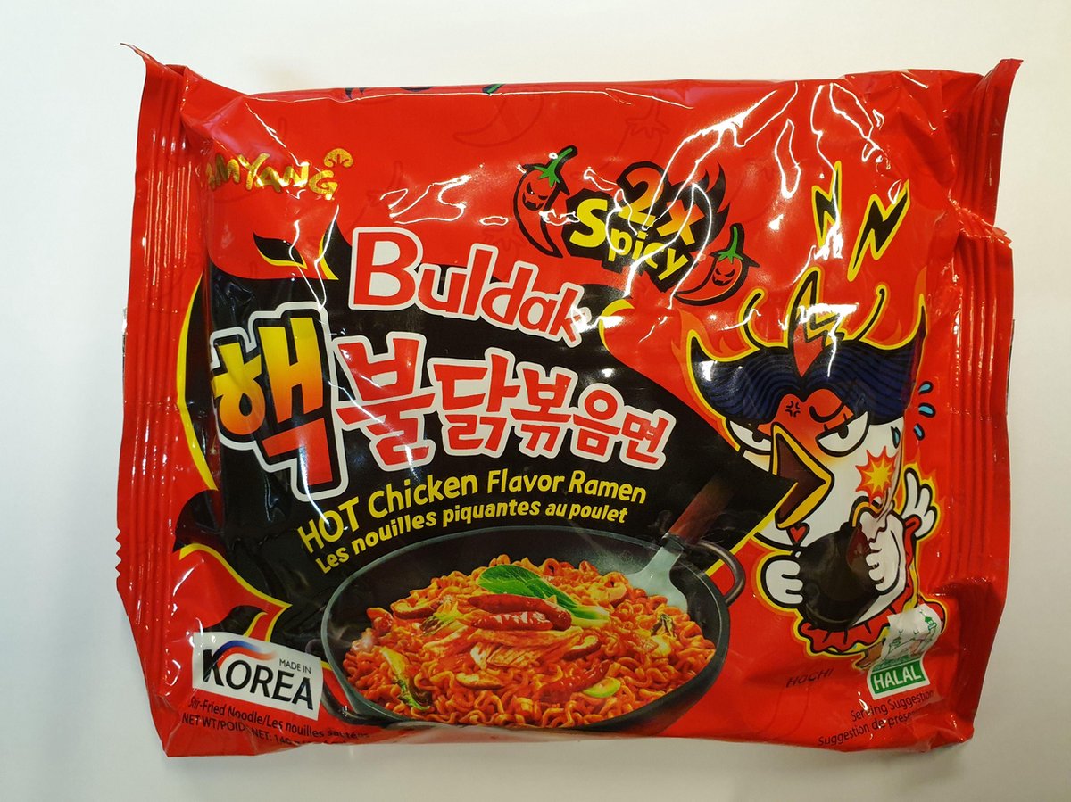 Samyang Nouilles Ramen au Poulet Chaud 2x Spicy Nuclear Edition 5 Pack