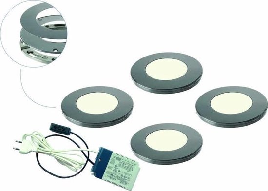 Onderbouw verlichting keuken | DVM Venere | 4 LED Spots | Keukenverlichting | bol.com