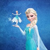 Vliegende Elsa | Interactief Frozen Speelgoed | Prinses Elsa met Led Licht | Frozen Actiefiguur | Zwevende Elsa Pop | Elsa Speelfiguur | Infrarood Inductie Helikopter | Magische Prinses