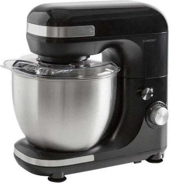 SILVERCREST® Keukenmachine Zwart - 600 W - Mengkom van 5 Liter - 8 standen  | bol.com