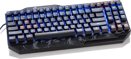 Dragonwar Backlight M-Matador Mechanische Pro Gaming Toetsenbord Qwerty met programmeerbare Macro toetsen. - Zwart