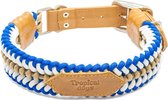 Paracord hondenhalsband – Hondenhalsband – Tropical Dogs halsband – Blue Lagoon – Maat S