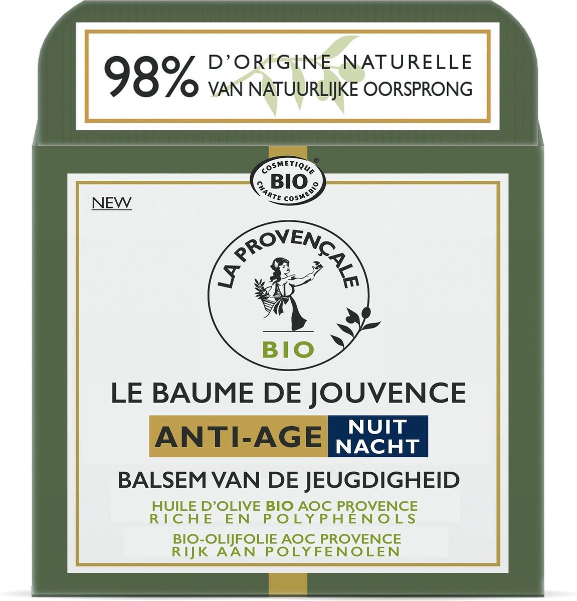 La Provençale La Crème De Jouvence Anti-Age Night Nachtcrème Gezicht 30+ jaar 50 ml