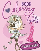 Coloring Book for Girls: Princesses