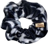 Ellastiek Scrunchie Velvet Zebraprint - Haarelastiekjes - Haar Accessoires Vrouwen - Wokkels - Scrunchies - Haarelastiekjes Scrunchie - Luxe kwaliteit - handgemaakte in Nederland -