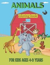 Animals Coloring Book For Kids Ages 4-9 Years
