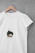 Levi Ackerman Pixel Anime Manga Merch T-Shirt WIT - Maat S - Attack on Titan Merchandise Kleding