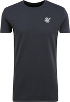 Siksilk shirt Kobaltblauw-L