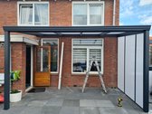 Verandabrabant® - Overkapping - Serre - Veranda - Terrasoverkapping - Polycarbonaat - Antraciet - 400 cm x 350 cm