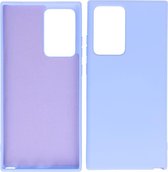 Bestcases 2.0mm Dikke Fashion Telefoonhoesje Backcover - Siliconen Hoesje - Samsung Galaxy Note 20 Ultra- Paars