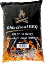 Oldschool BBQ Premium Barbecue pellets Cherry - Kersen 9 kg BBQpellets - houtpellets - grillpellets geschikt voor pizza oven, bbq, grill en smoker