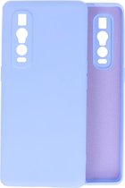 Oppo Find X2 Pro Hoesje Fashion Backcover Telefoonhoesje Paars