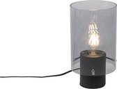QAZQA vidra - Moderne Tafellamp - 1 lichts - H 260 mm - Zwart -  Woonkamer | Slaapkamer | Keuken