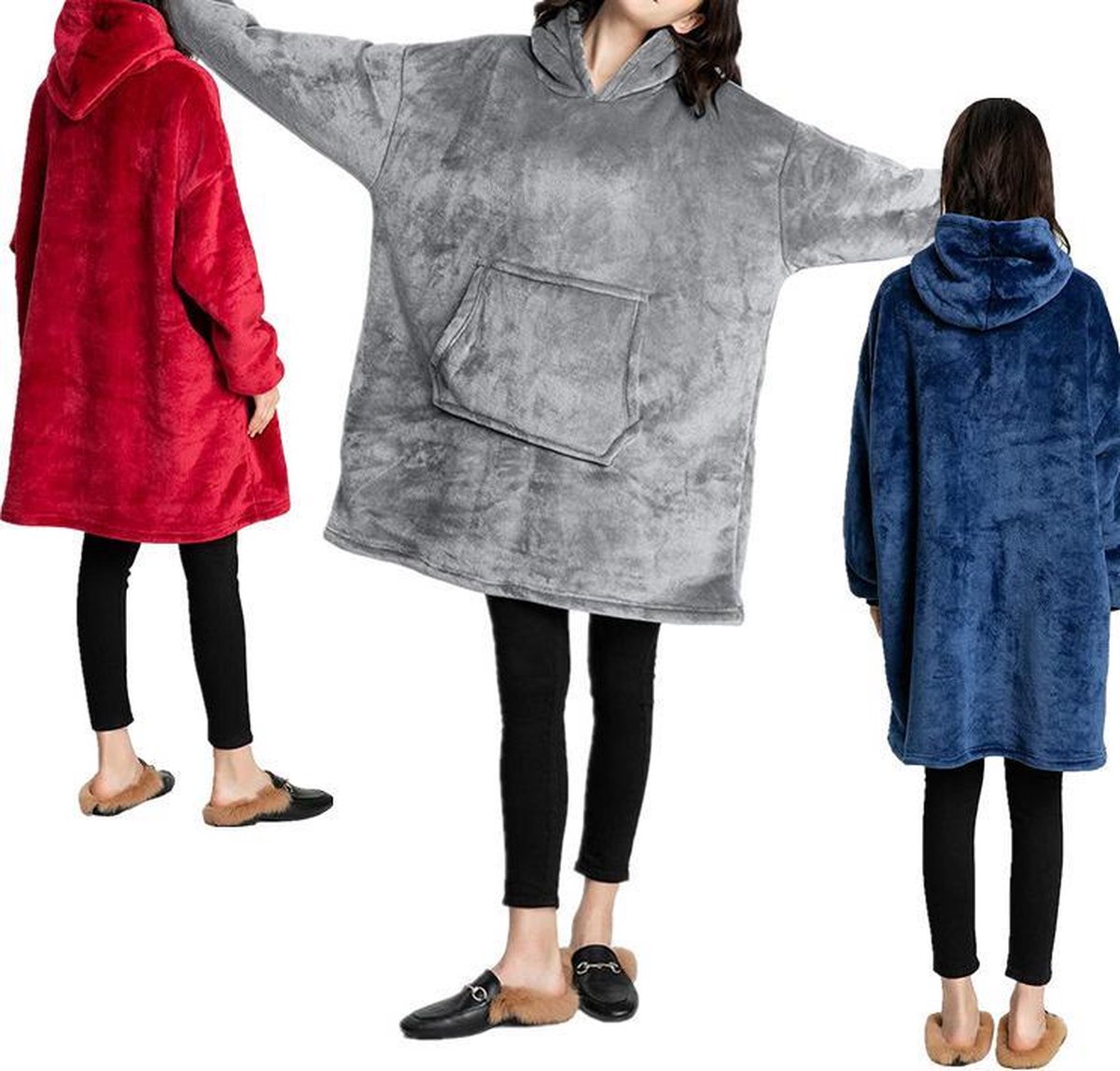 THUISTRUI - Warme trui - fleece deken - roze — cadeau in Mode & Accessoires - foto 3
