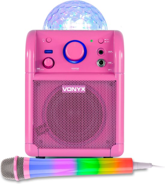 Set karaoké enfant - Vonyx Set karaoké sur batterie avec Bluetooth, micro  karaoké LED