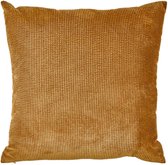 Oneiro's Luxe Sierkussen DAZY Caramel - 45 x 45 cm - sierkussens - Nylon - polyester - luipaard - interieur - kussens woonkamer - kussens - woonaccessoires - sierkussens groen